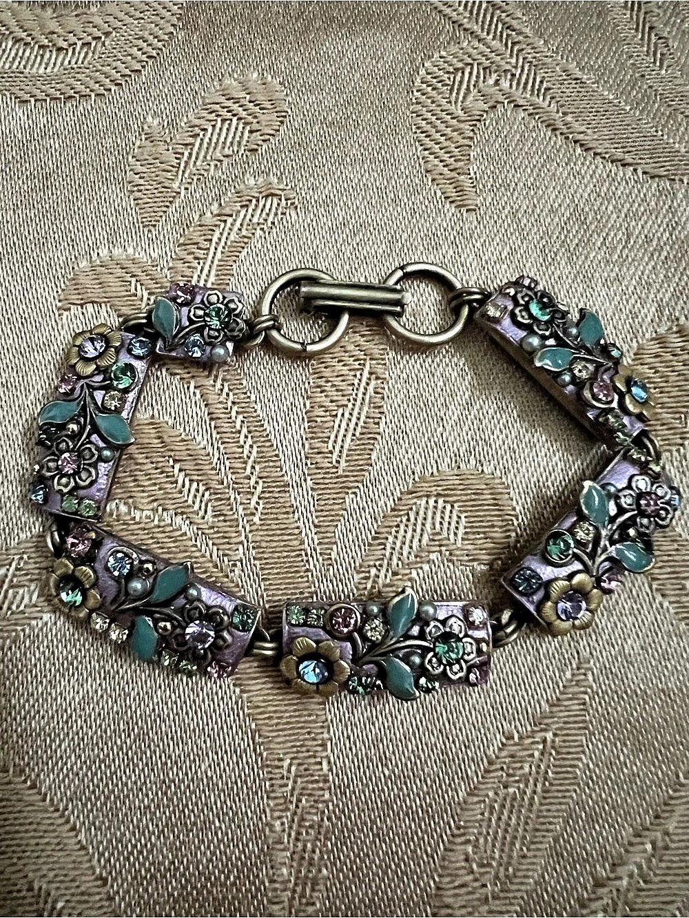 Michal Golan Floral Bracelet in Silver & Multicolor